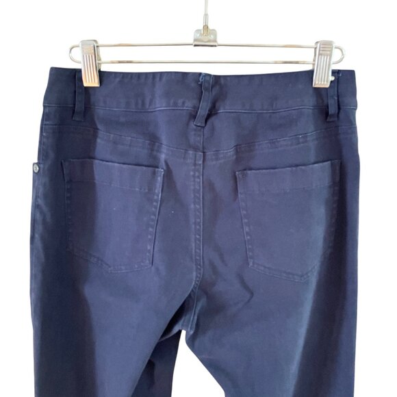 Pendleton Navy Blue Pants Women 4  Slim Fit Stretch Mid Rise Casual - Picture 4 of 14